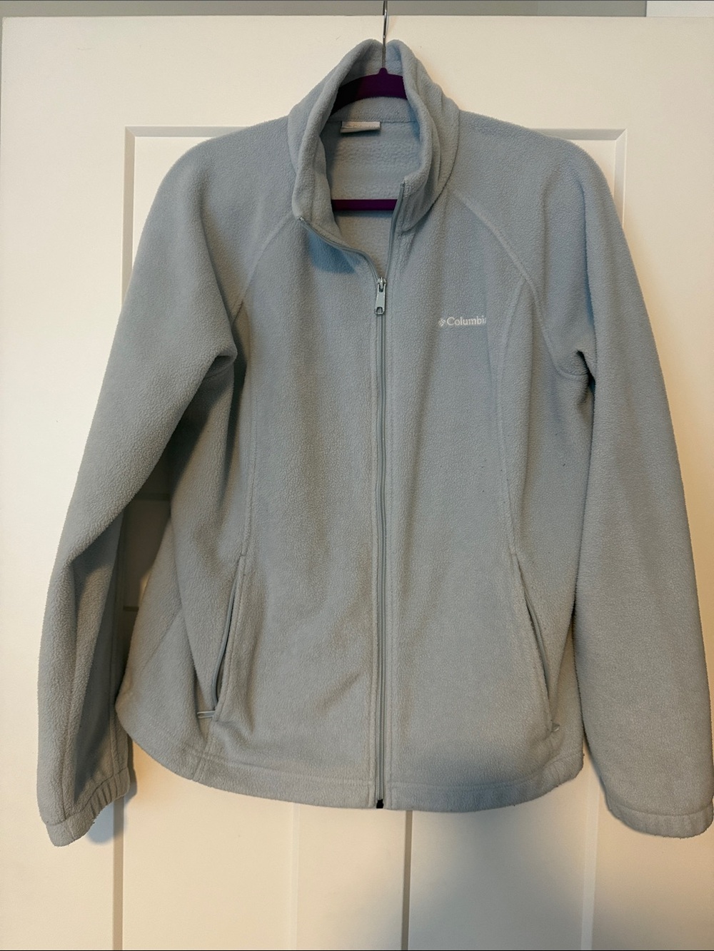 Columbia Women's Light Blue Full-Zip Fleece Jacket - XL
